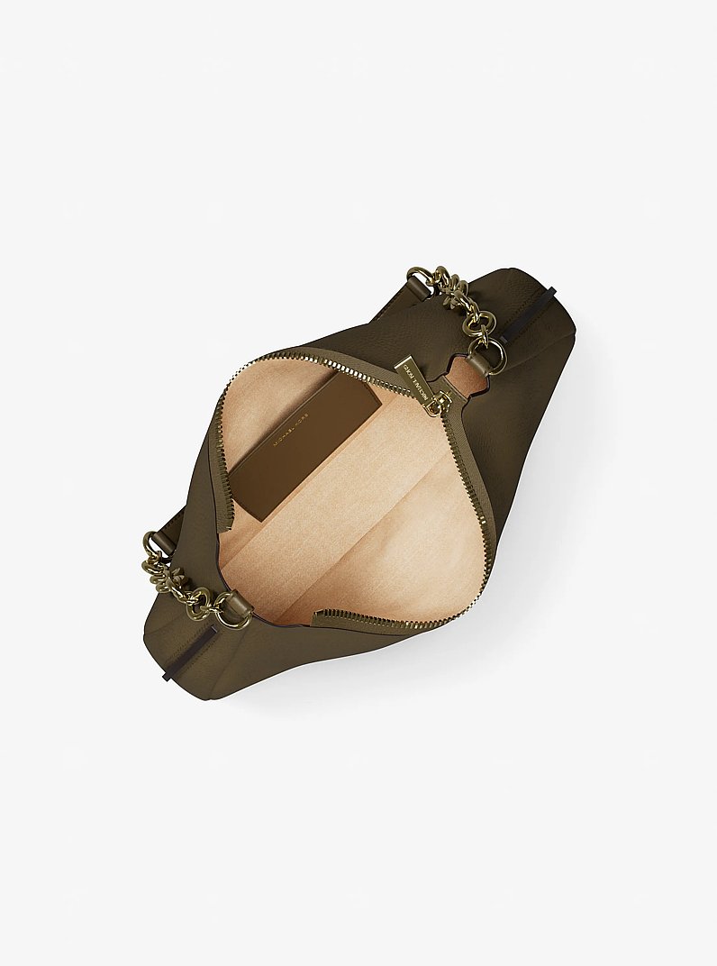 Pochette Nolita mediano de nobuck con cadena in LODEN | Michael Kors