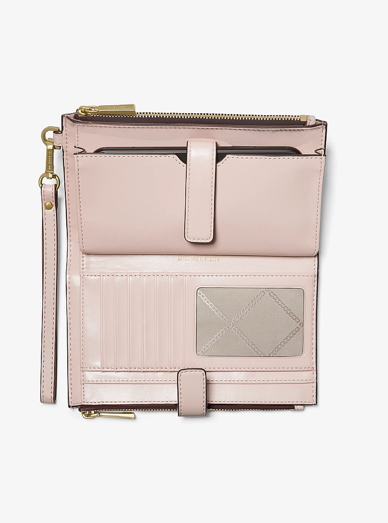 Adele Logo Smartphone Wallet in VANILLA/SOFT PINK | Michael Kors