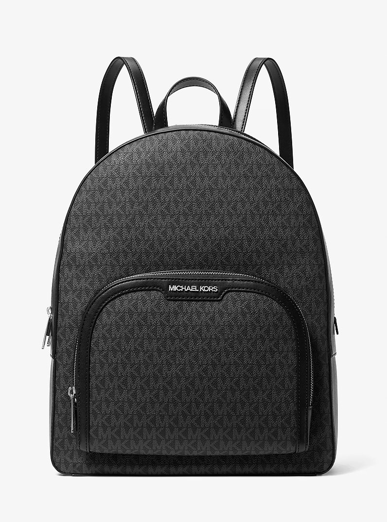 Jaycee Large Logo Backpack in BLACK | Michael Kors