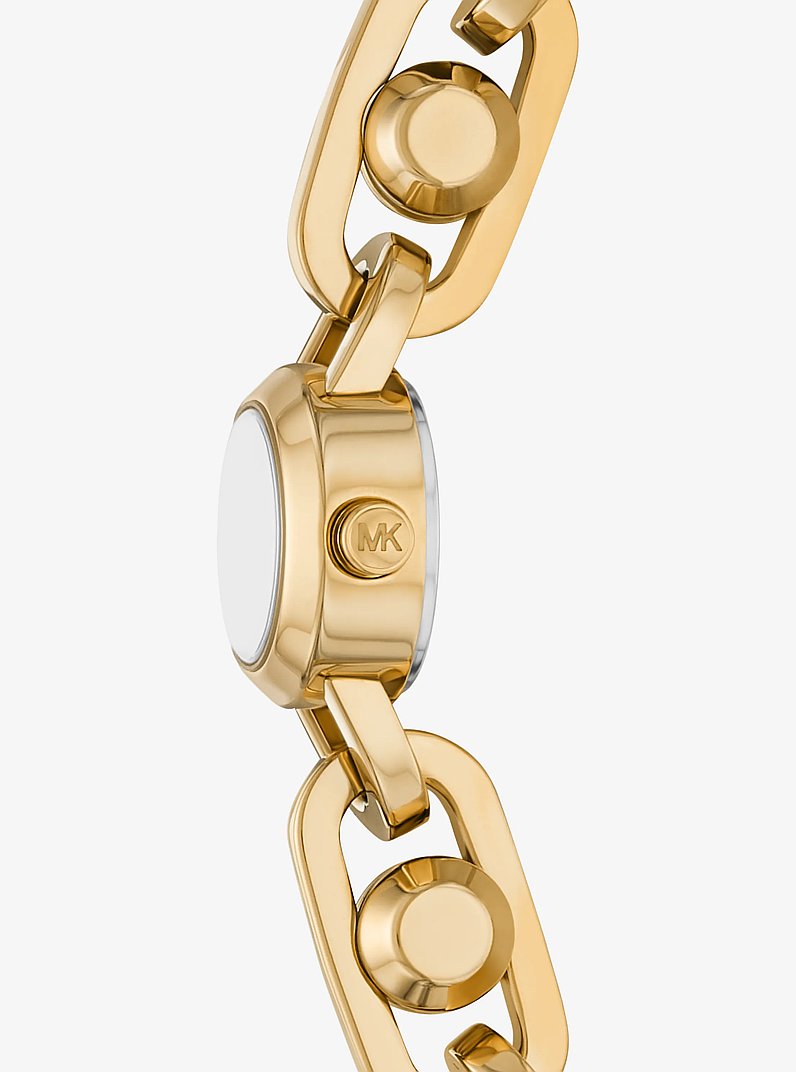Mini Astor Link Gold-Tone Bracelet Watch in GOLD | Michael Kors