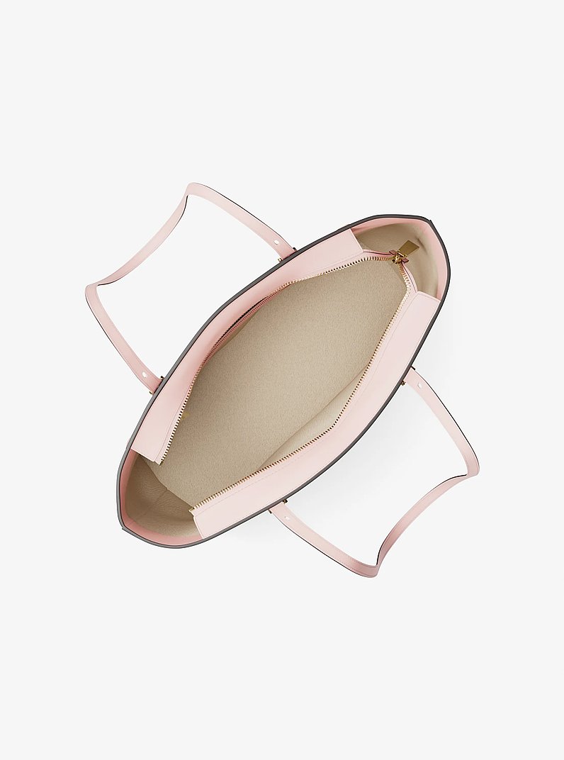 Borsa tote Quinn media in pelle e stampa logo in BALLET | Michael Kors