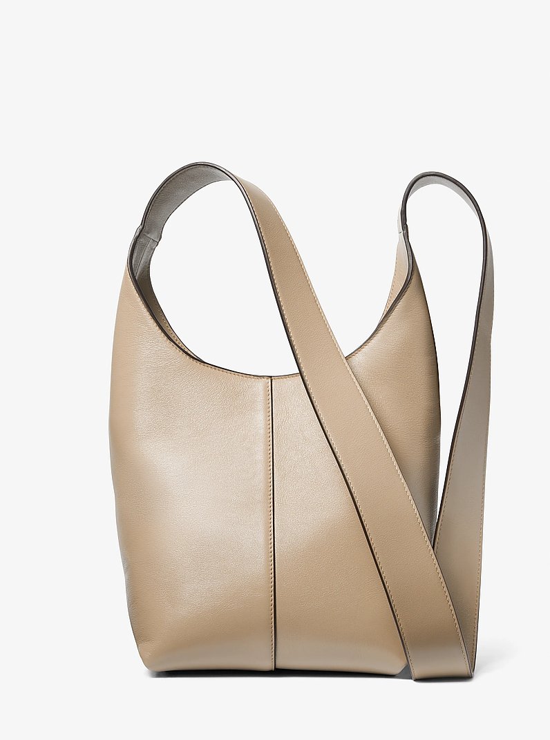 Bolso hobo Dede mini de piel in ARENA | Michael Kors