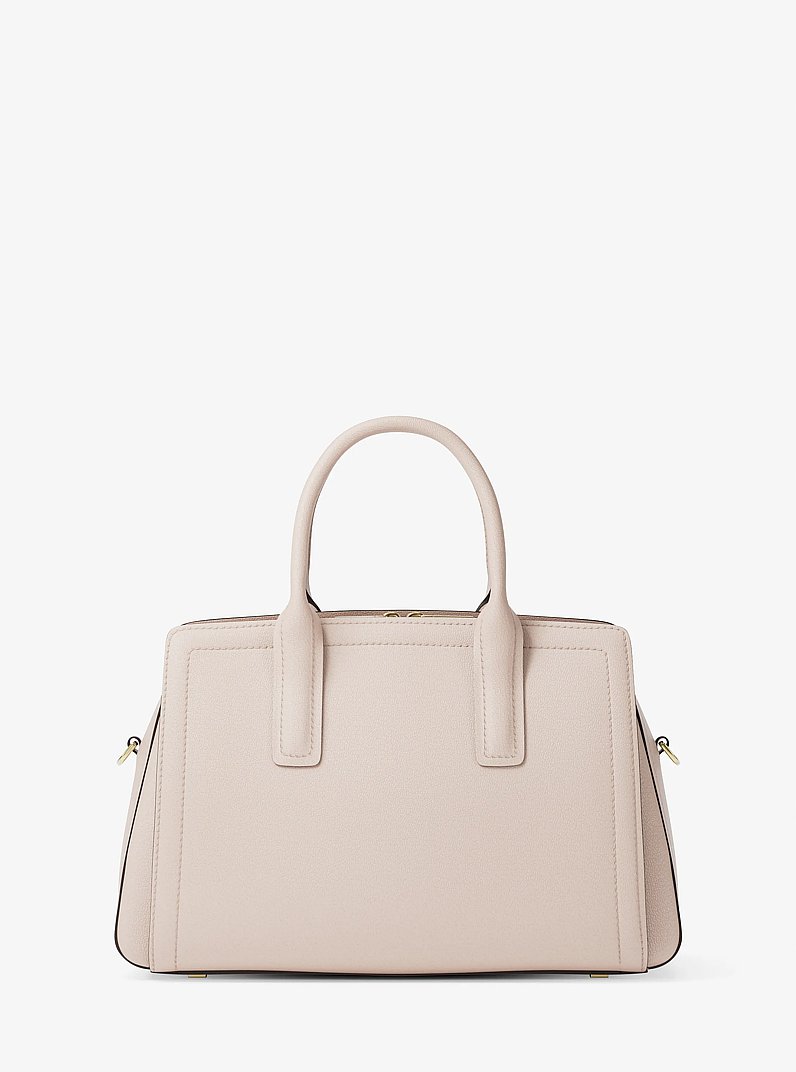 Laila Medium Leather Satchel in SOFT PINK | Michael Kors