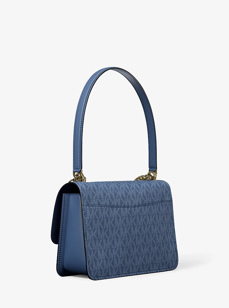 Claire Small Signature Logo Crossbody Bag in FRENCH BLUE | Michael Kors