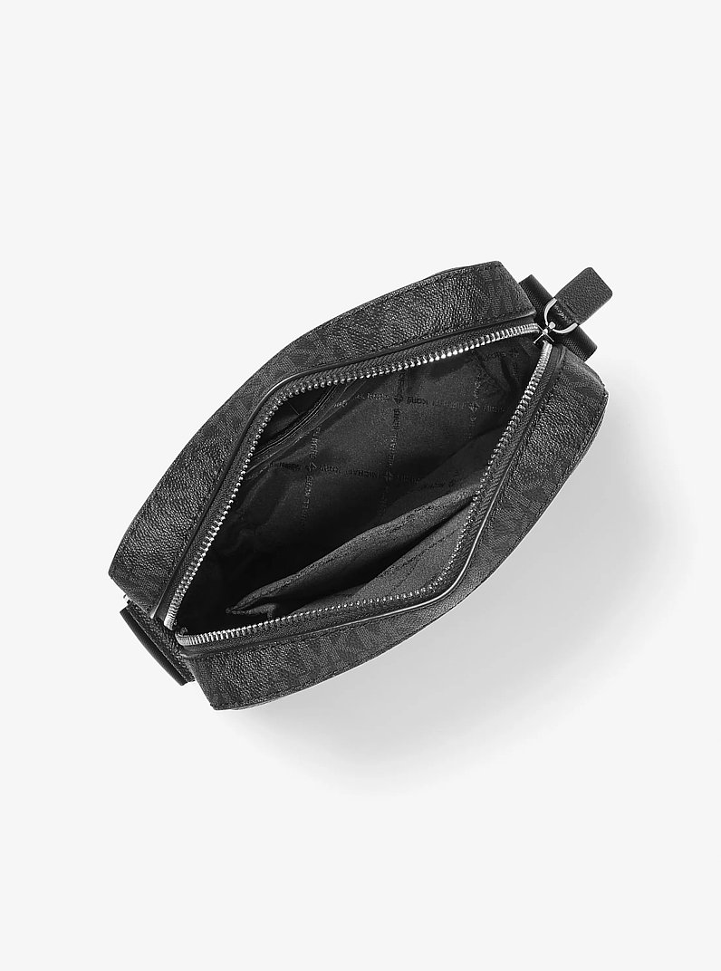 Cooper Signature Logo Flight Bag in BLACK | Michael Kors