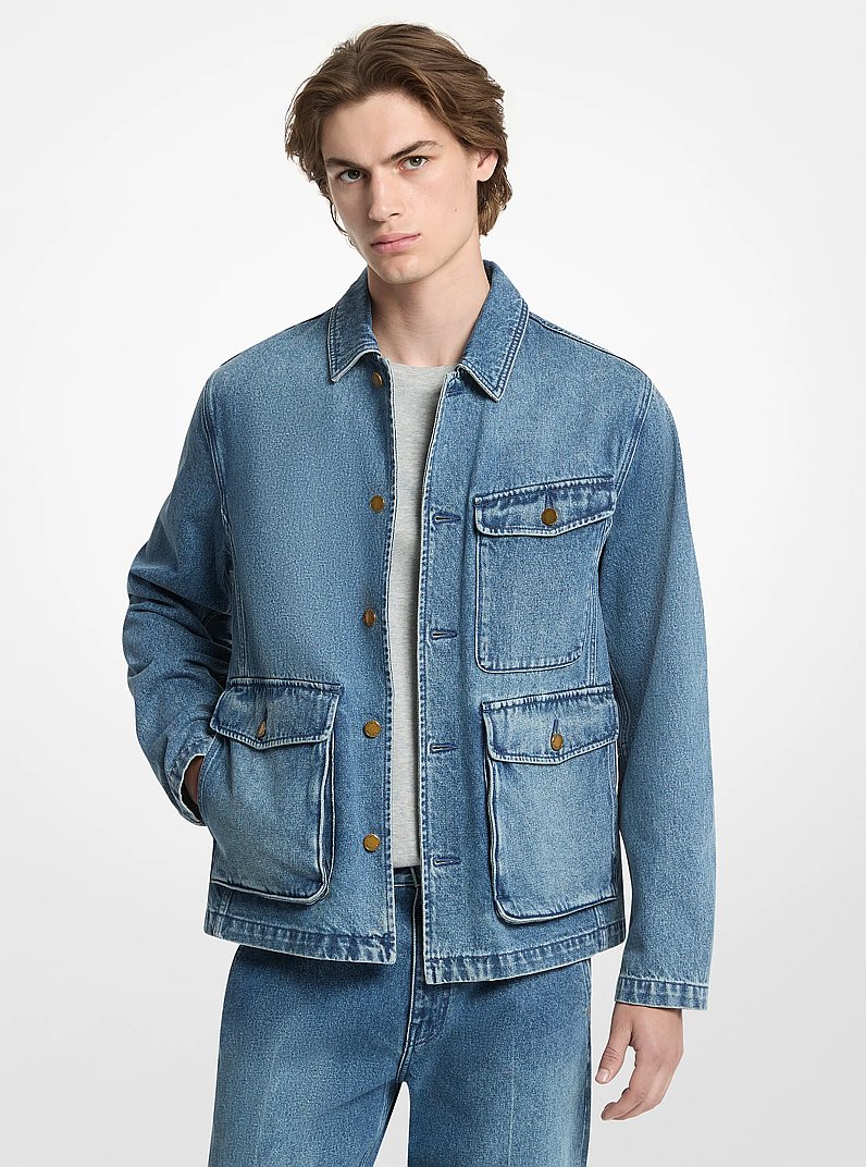 Denim Chore Jacket in DUSK BLUE WASH | Michael Kors