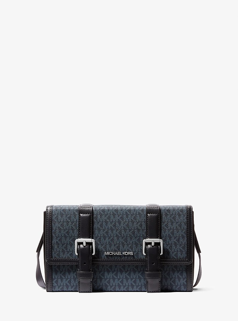 Cooper Signature Logo Trunk Crossbody Bag in ADMRL/PLBLUE | Michael Kors