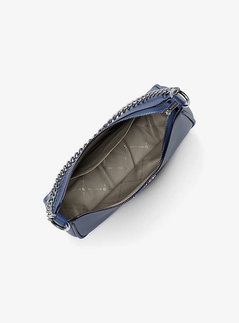 Bandolera Jet Set convertible grande de piel granulada in AZUL GALAXIA | Michael Kors