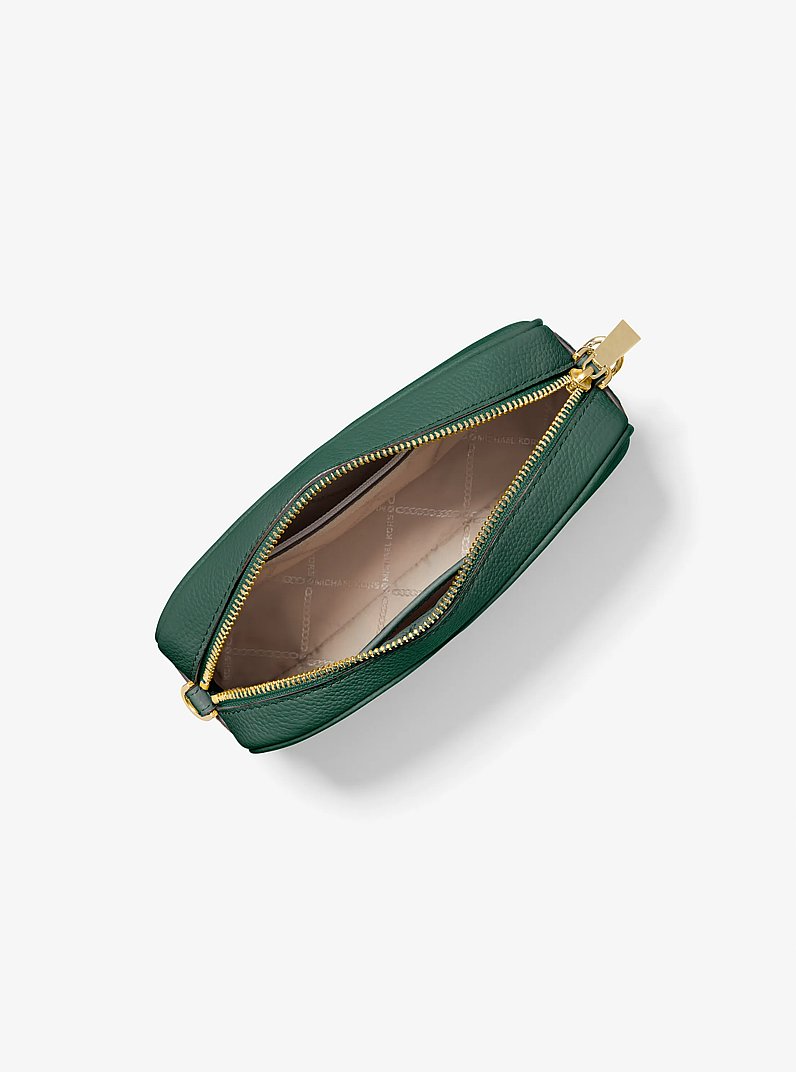Jet Set Medium Pebbled Leather Crossbody Bag in BOSCO | Michael Kors