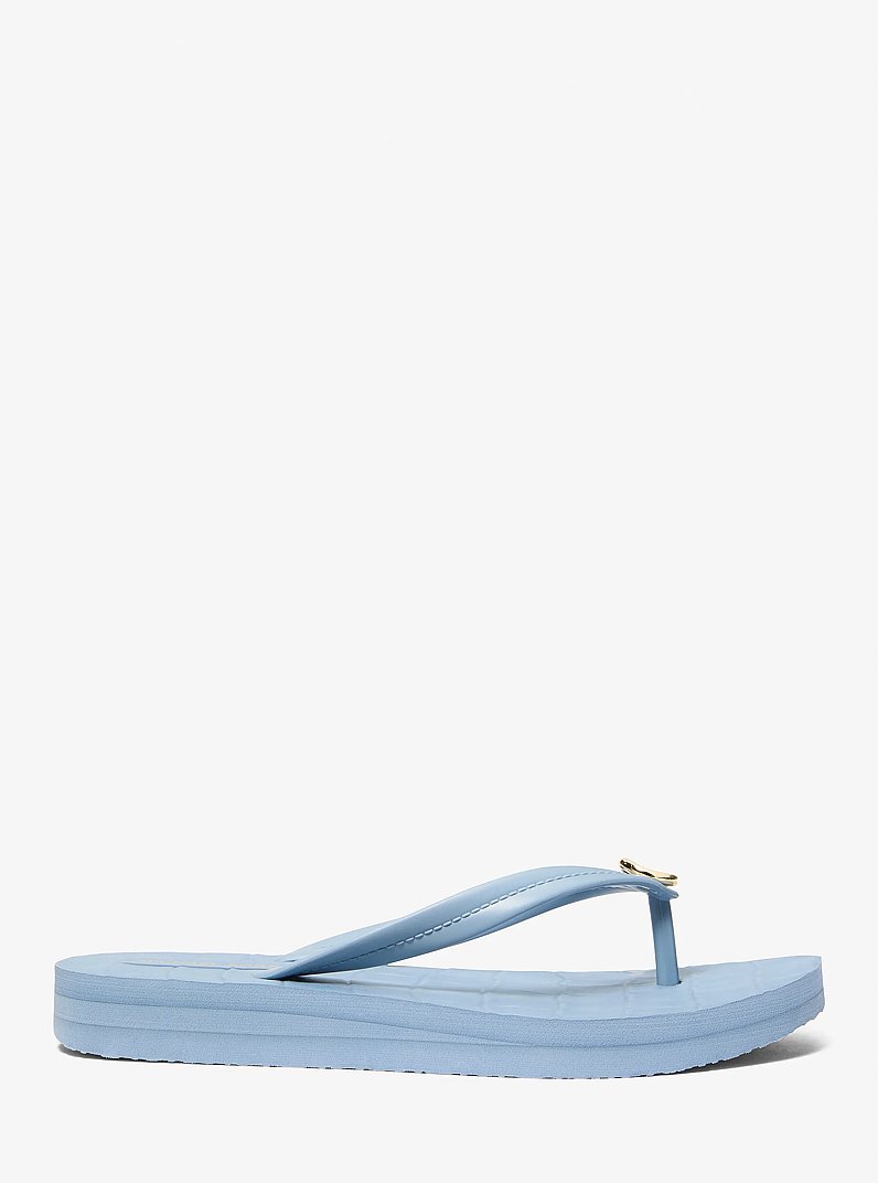 Infradito Posie stampa coccodrillo in CHAMBRAY | Michael Kors