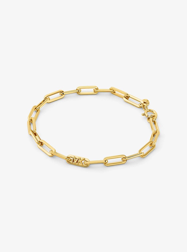 Gliederarmband aus Sterlingsilber mit Edelmetallbeschichtung in GOLDTON | Michael Kors