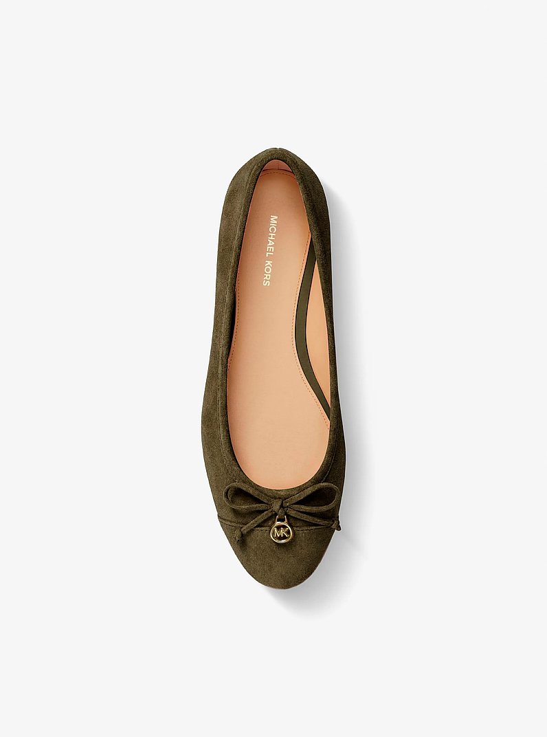 Ballerine Piper Flex en daim in LODEN | Michael Kors