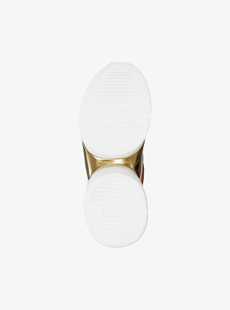 Olympia Signature Logo Trainer in BROWN MULTI | Michael Kors