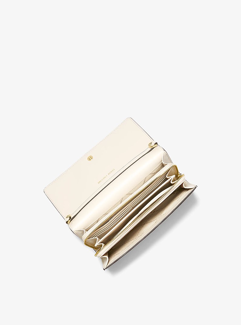 Bandolera Jet Set grande de piel in CREMA CLARO | Michael Kors