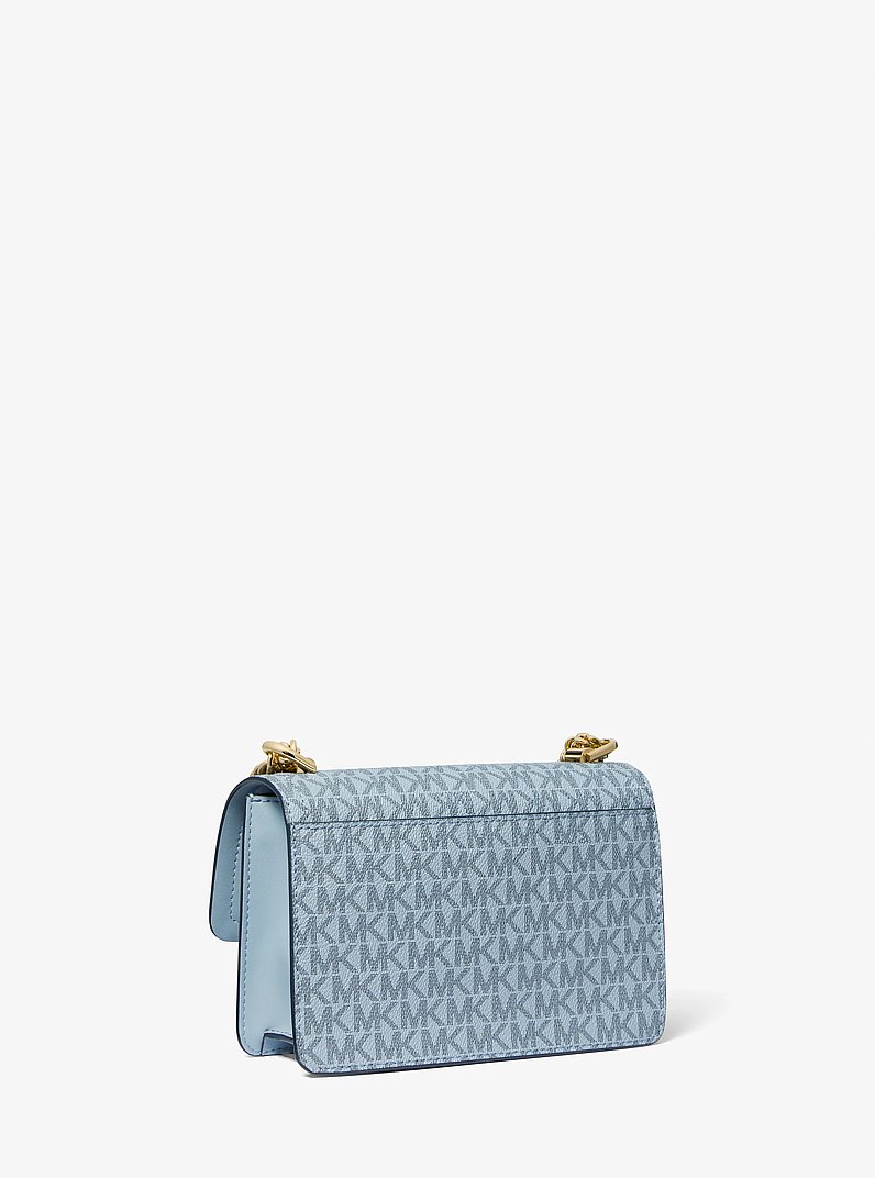 Umh&auml;ngetasche Heather Extra-Small mit Logo in BLASSBLAU | Michael Kors