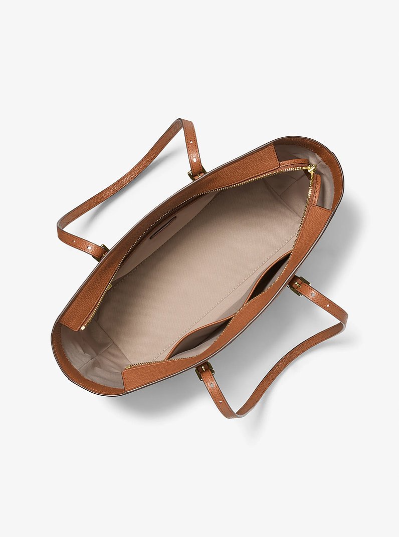 Mala tote em pele granulada Quinn grande in BAGAGEM | Michael Kors