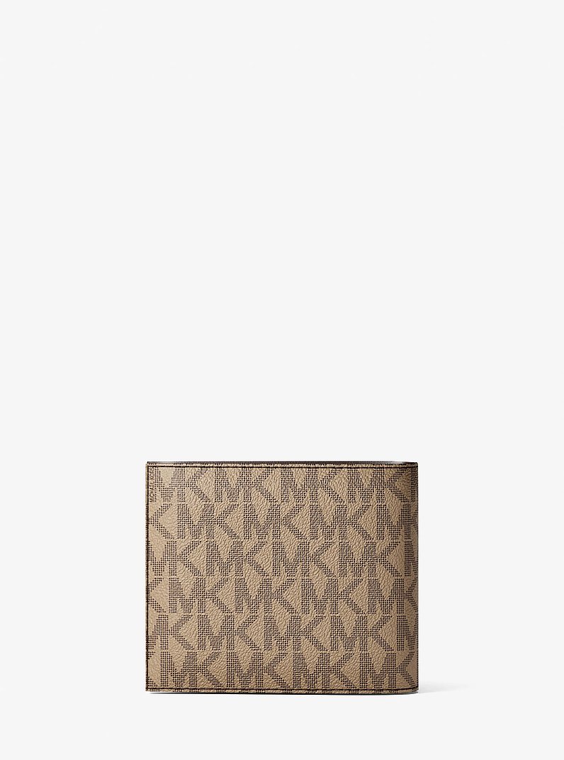 Portefeuille Cooper &agrave; logo avec poche pour pi&egrave;ces de monnaie in POIL DE CHAMEAU | Michael Kors