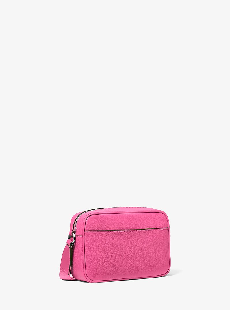 Jet Set Leather Medium Crossbody Bag with Case for Apple Airpods Pro&reg; in DRAGONFRUIT | Michael Kors
