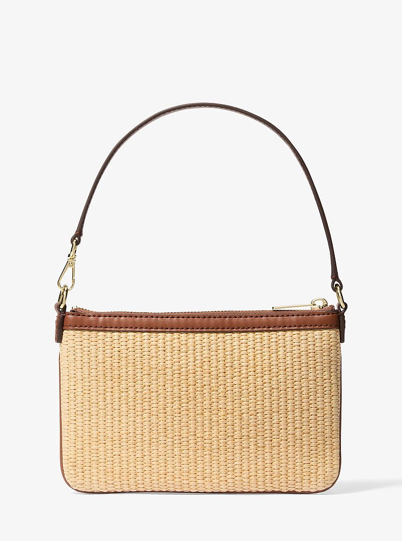 Bolso de pulsera Jet Set Travel peque&ntilde;o tejido in LUGGAGE | Michael Kors