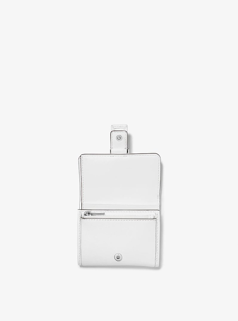 Cartera Colby peque&ntilde;a de piel con tres pliegues in BLANCO INTENSO | Michael Kors