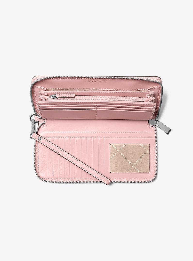 Large Logo Continental Wallet in SMOKEY ROSE | Michael Kors