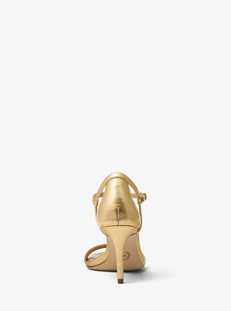 Simone Metallic Sandal in PALE GOLD | Michael Kors