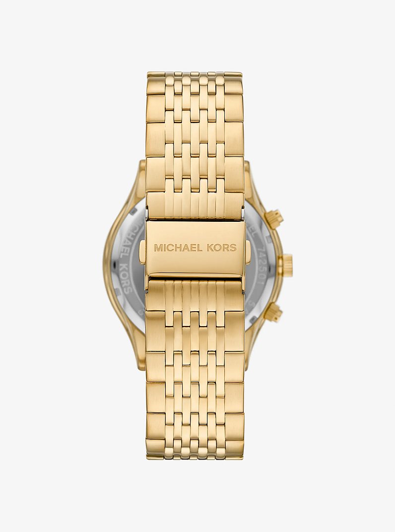 Oversized Aspyn Gold-Tone Watch in GOLD | Michael Kors