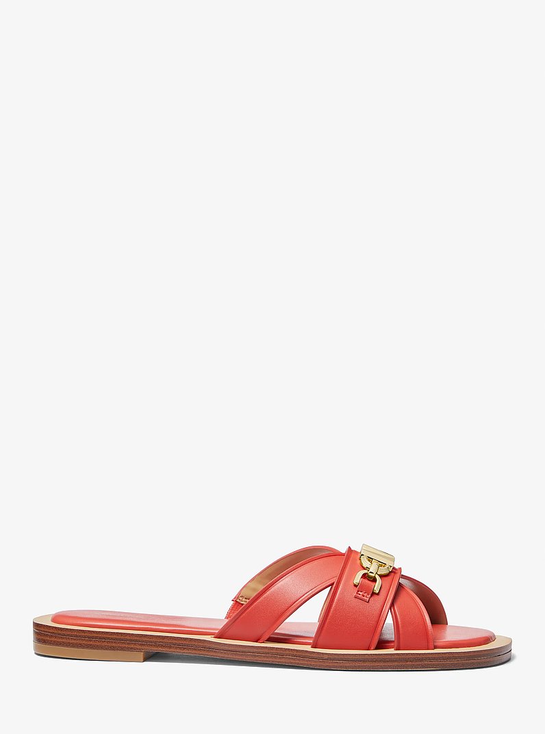 Sandalo slide Tiffanie in pelle