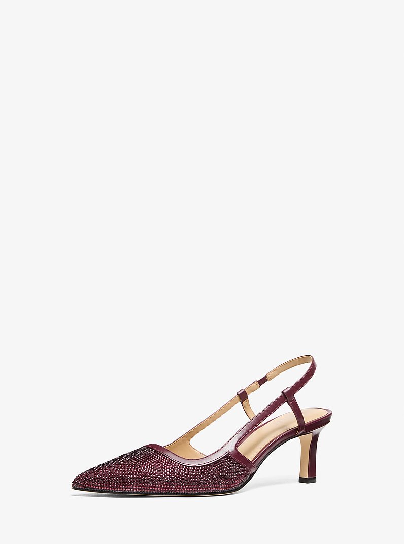 Alora Suede Slingback Pump in OXBLOOD | Michael Kors