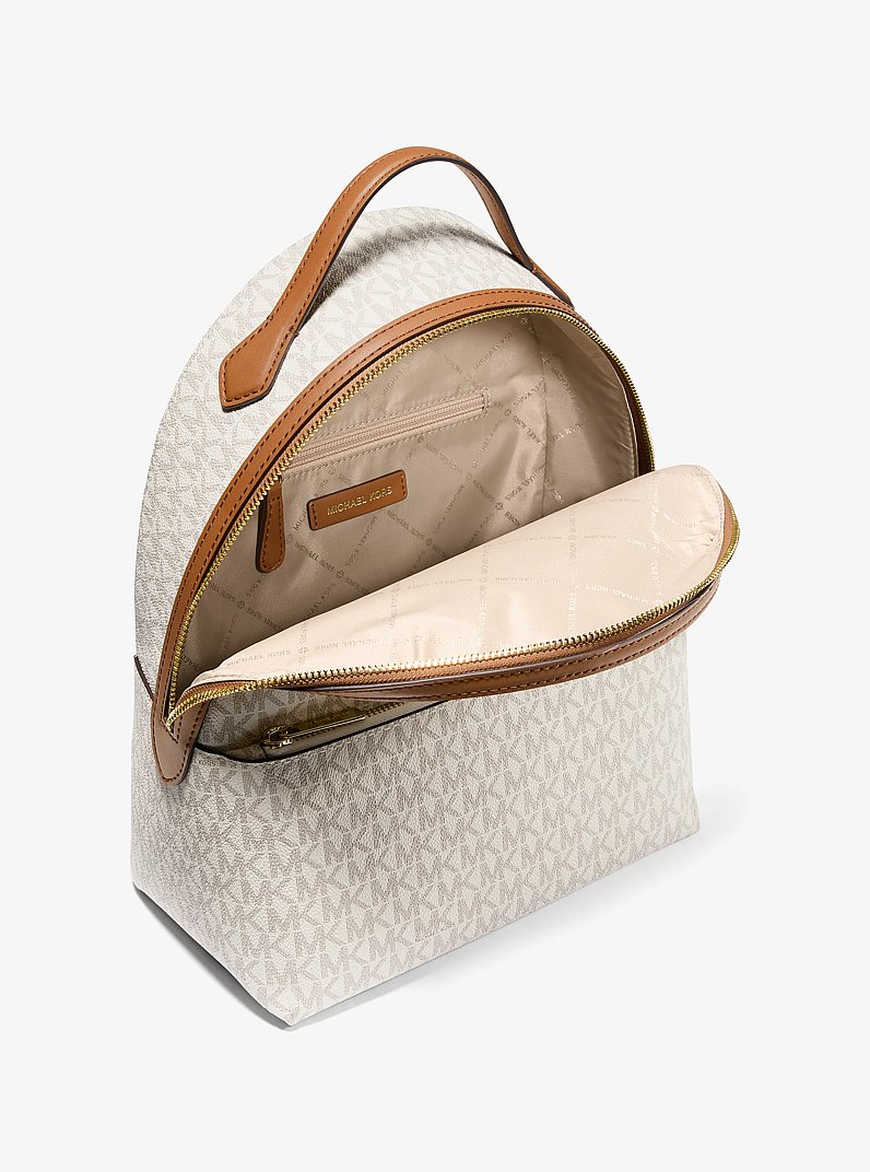 Sheila Medium Logo Backpack in VANILLA | Michael Kors