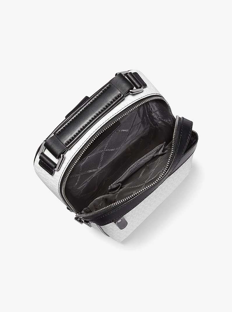 Sac &agrave; une bretelle Hudson &agrave; logo in BLANC &Eacute;CLATANT | Michael Kors