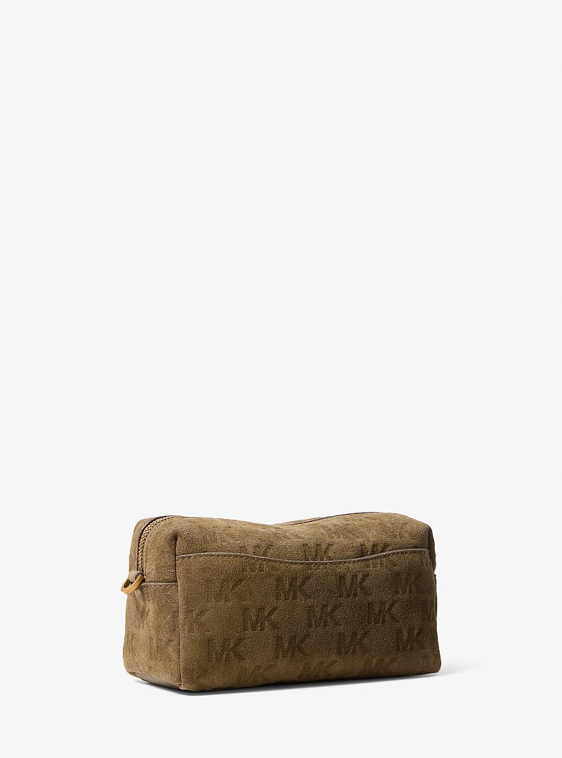 Bryant Small Logo Embossed Suede Convertible Crossbody Bag in LODEN | Michael Kors