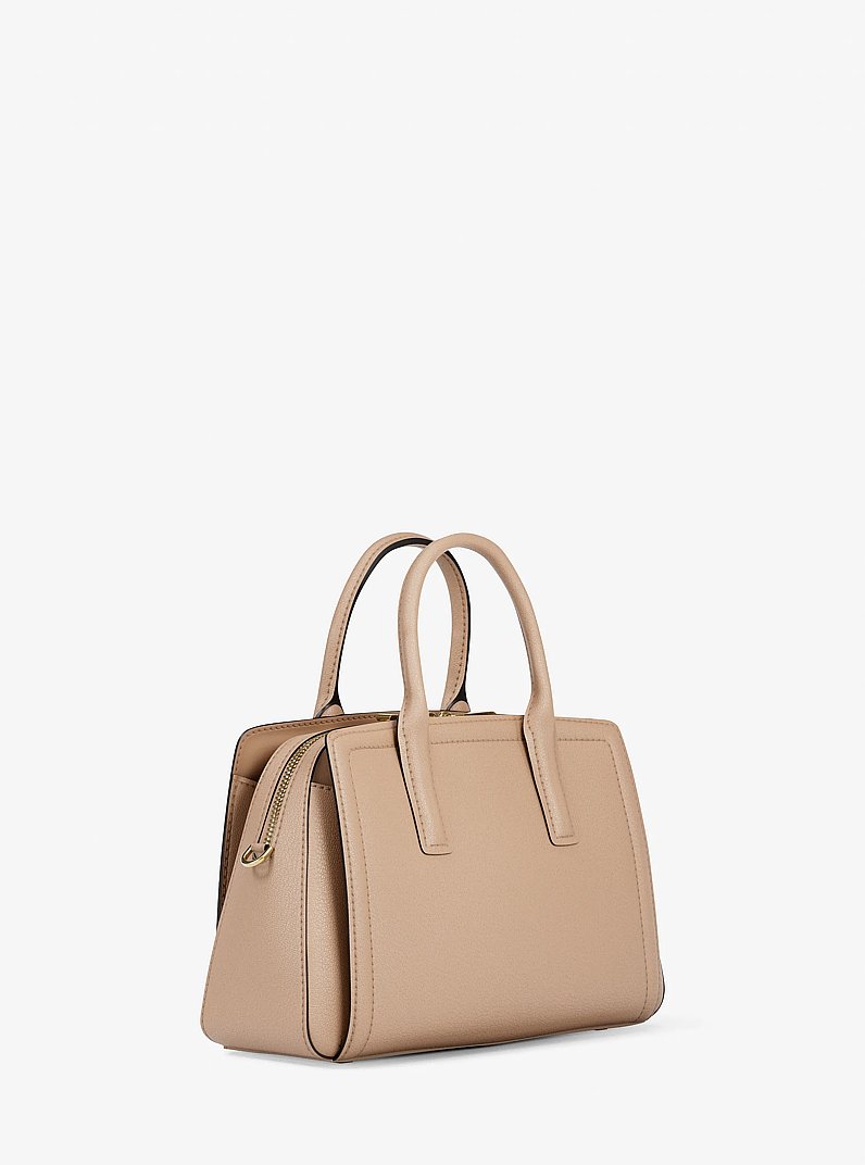 Laila Small Pebbled Leather Satchel