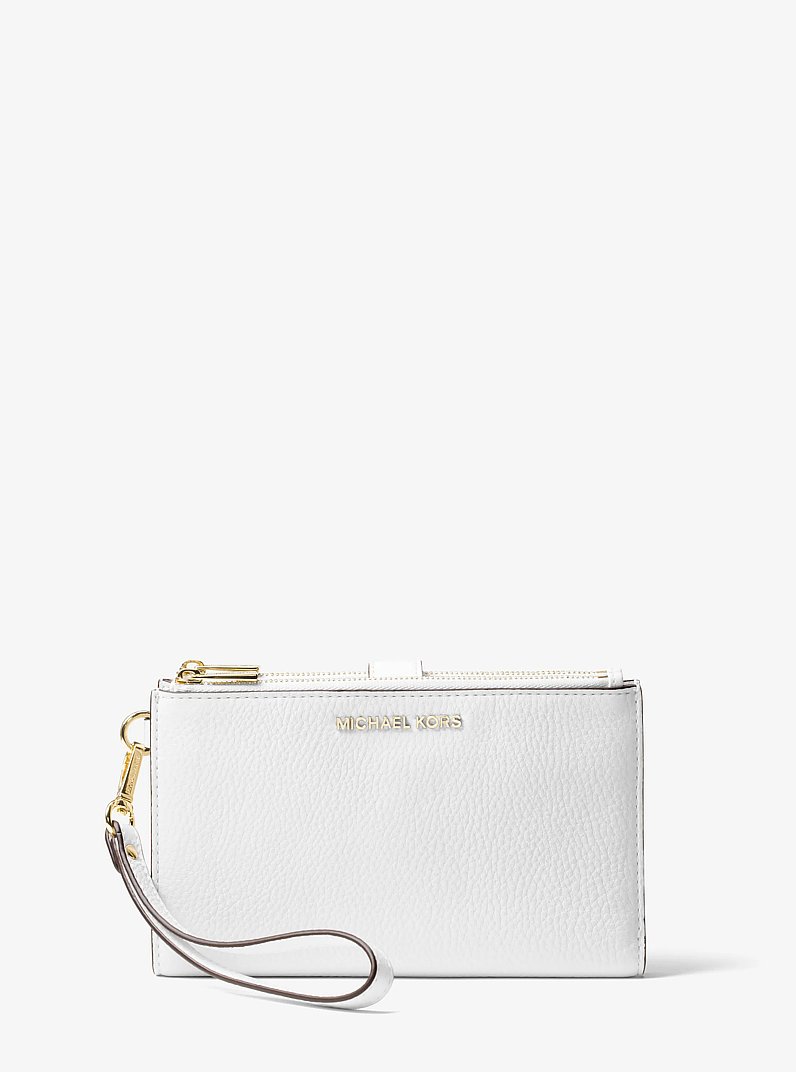 Adele Leather Smartphone Wallet in OPTIC WHITE | Michael Kors