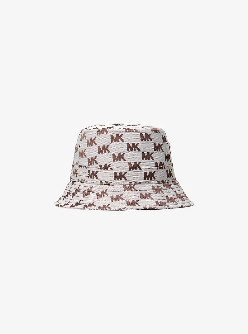 Logo Jacquard Bucket Hat in CHOCOLATE - Sale | Michael Kors [US]