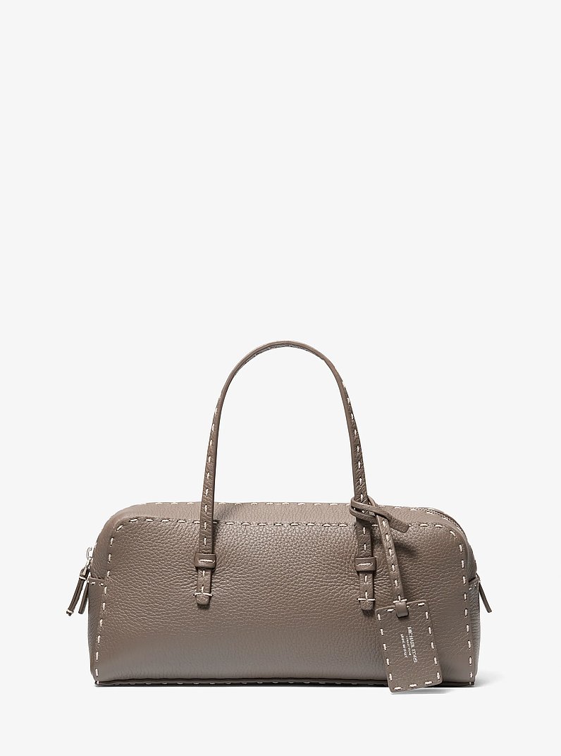Bolso satchel Roberta de cuero granulado cosido a mano in MOCA | Michael Kors