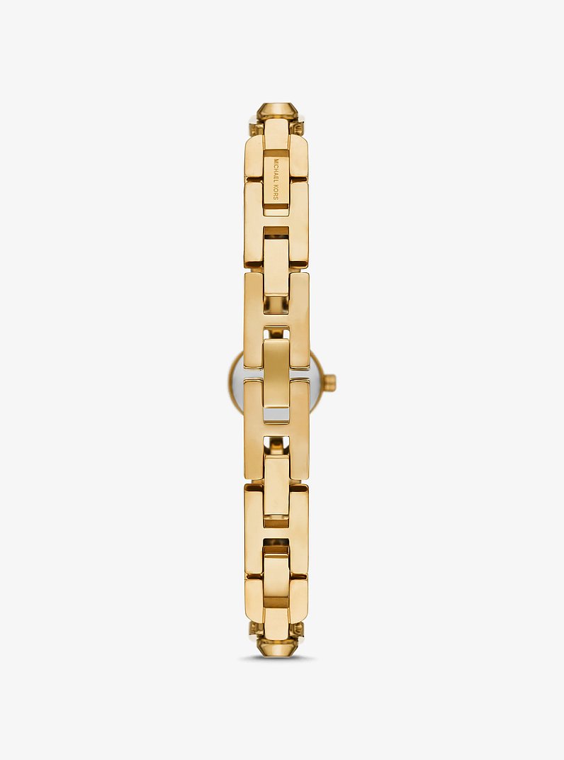 Mini Astor Link Gold-Tone Bracelet Watch in GOLD | Michael Kors