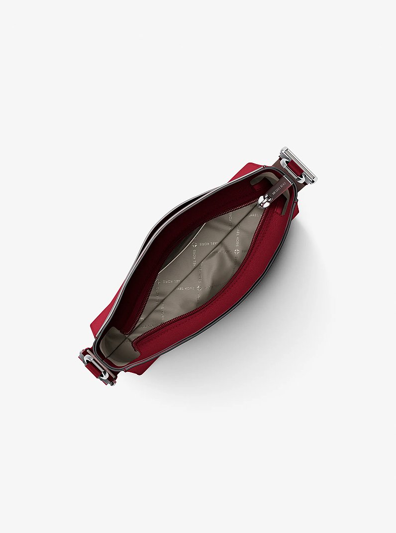 Jet Set Travel Small Messenger Bag in MAROON | Michael Kors