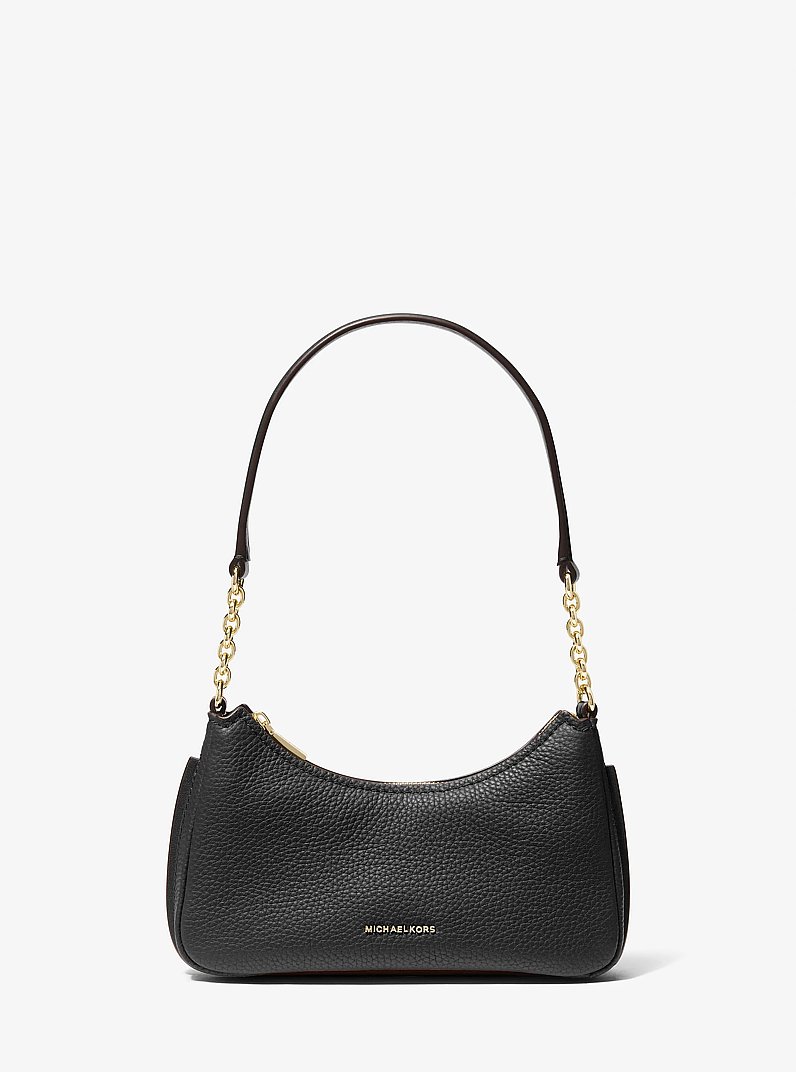 Tr&egrave;s petite pochette Nolita avec cha&icirc;ne en cuir grain&eacute; in NOIR | Michael Kors