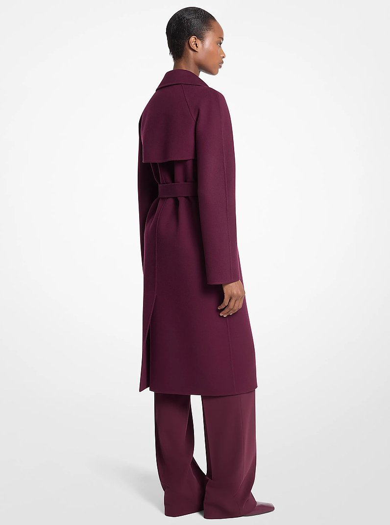 Jennifer Double Faced Wool Trench Coat