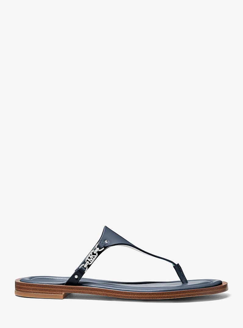 Daniella Leather Sandal in NAVY | Michael Kors