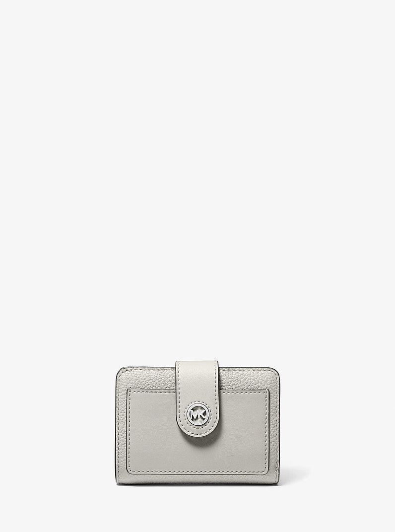 Mercer Small Leather Wallet in ALUMINUM | Michael Kors