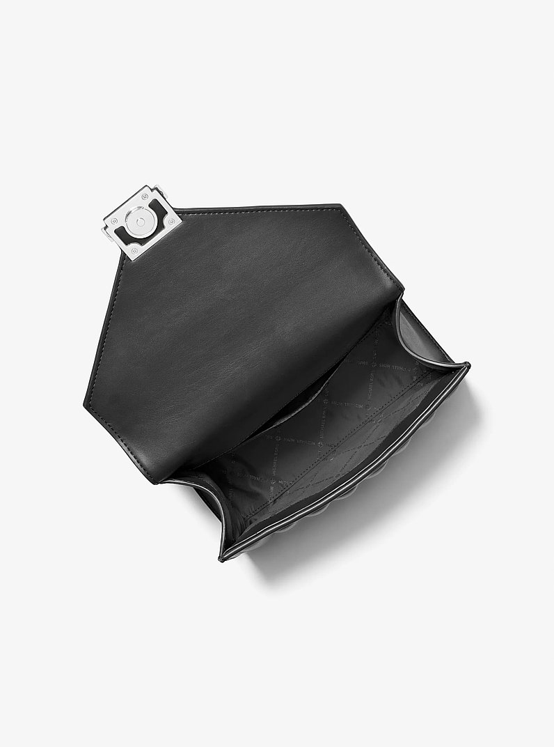 Bolso de hombro Whitney acolchado mediano in NEGRO | Michael Kors