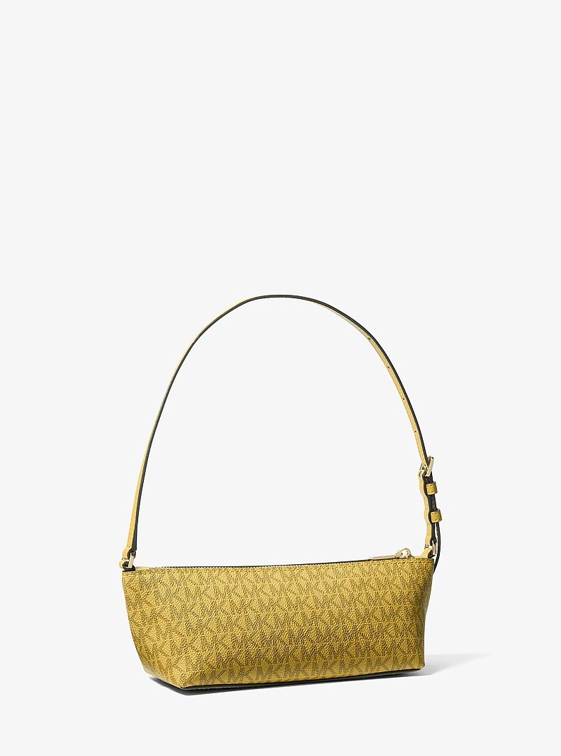 Laila Small Signature Logo Satchel in CHARTREUSE | Michael Kors
