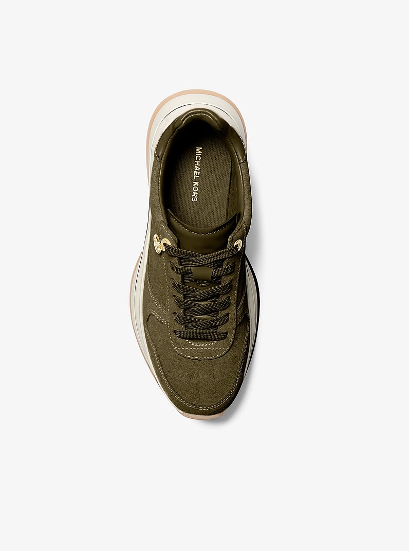 Sneaker Arla aus Wildleder in LODEN | Michael Kors