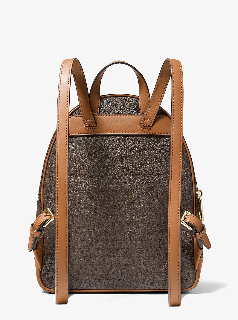 Brooklyn Medium Logo Backpack in BRN/ACORN | Michael Kors
