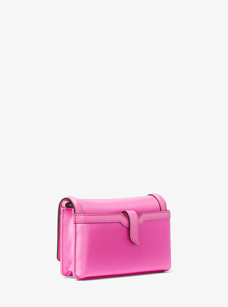 Petit sac &agrave; bandouli&egrave;re Jet Set pour t&eacute;l&eacute;phone intelligent en nylon in CERISE | Michael Kors