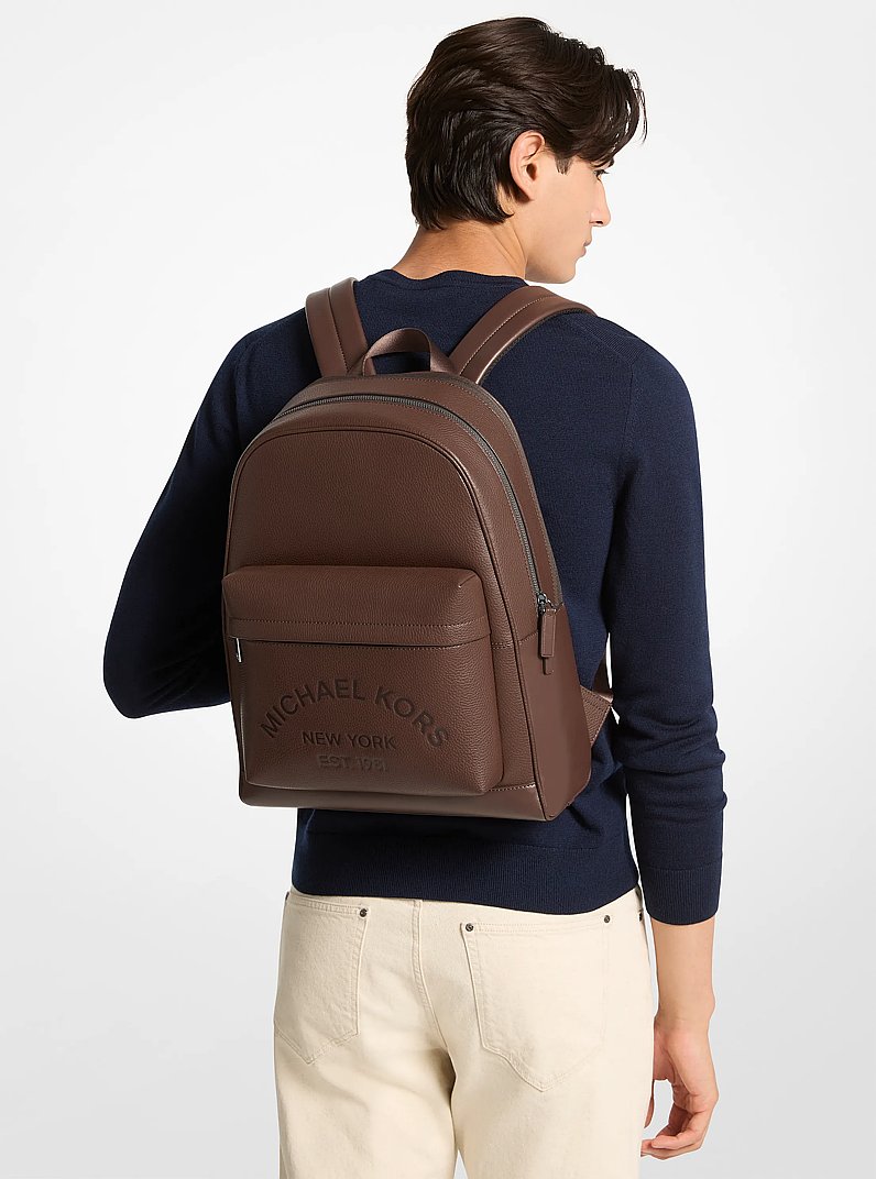 Sac &agrave; dos Pacey en cuir grain&eacute; in NOIX DE MUSCADE | Michael Kors