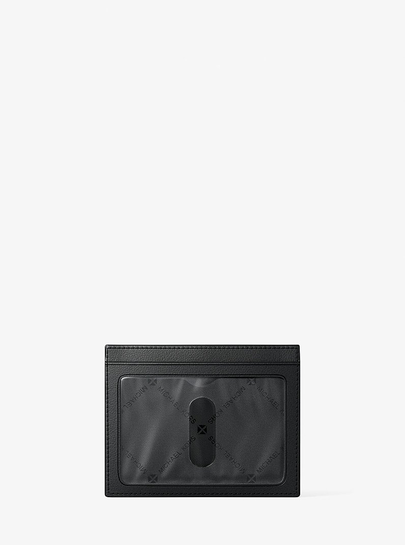 Cooper Signature Logo Card Case in BLACK | Michael Kors