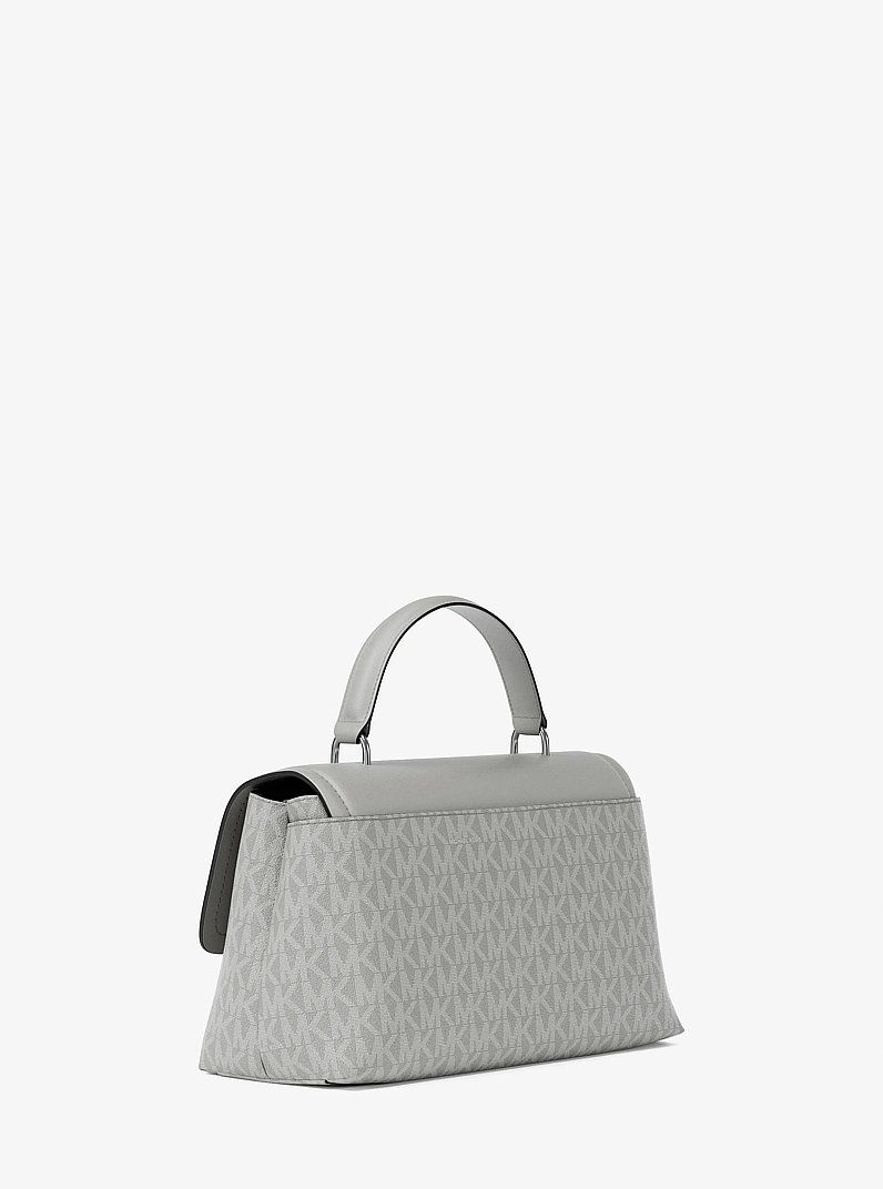 Henkeltasche Tribeca Extra-Small mit Signature-Logomuster in STEINGRAU | Michael Kors